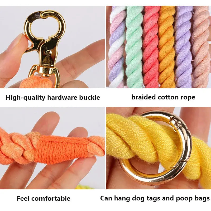 Perro Amsterdam x Premium Handgemaakte Gevlochten Hondenriem